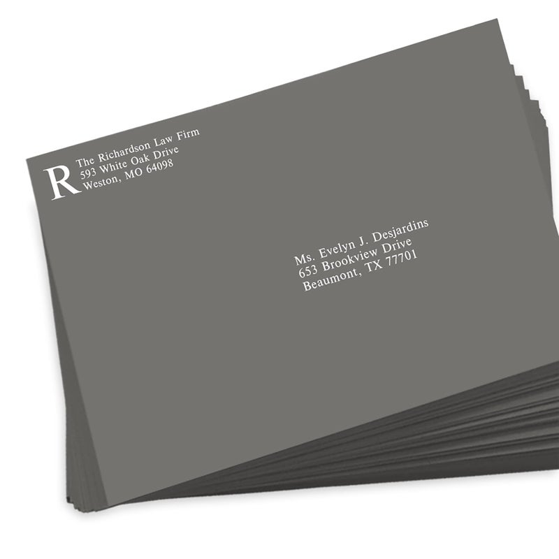 LUXPaper 9 x 12 Booklet Envelopes - Smoke Gray (50 Qty.) - Image 5
